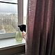 Брусничный Лен. Шторы. Hygge-mygge. Ярмарка Мастеров.  Фото №5