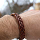 Leather braided bracelet 2.0. Braided bracelet. merlin-hat (Merlin-hat). Online shopping on My Livemaster.  Фото №2