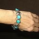 Metal bracelet with turquoise "ilo". Bead bracelet. Bijoudelice. Online shopping on My Livemaster.  Фото №2