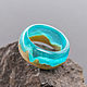 Ring made of wood and resin 'Dunes of Sahara'. Rings. greenwood44. My Livemaster. Фото №4