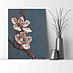 The painting on wood 40x30sm "Sakura". Pictures. EVAG. My Livemaster. Фото №5