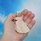 Кукла миниатюрная  подвижная Дедушка