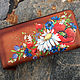 Personalized pouch Flower painted case wallet Inspirational card holde, Wallets, Trakai,  Фото №1