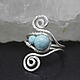Ring Wire Wrap Copper Wire Silver Stones HW0013. Rings. Sunny Silver. My Livemaster. Фото №5