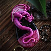 Украшения handmade. Livemaster - original item Pendant with purple dragon. Handmade.