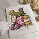 Picture embroidered with a cross Crimson bears, Pictures, Chelyabinsk,  Фото №1