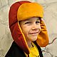 Детская шапка ушанка для девочек и мальчиков, Комплект из шапки и шарфа, Санкт-Петербург,  Фото №1