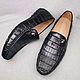 Order Moccasin mens crocodile leather, black color, under the order!. SHOES&BAGS. Livemaster. . Moccasins Фото №3