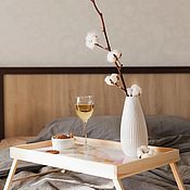 Для дома и интерьера handmade. Livemaster - original item Tray Breakfast table in bed, with imitation marble. Handmade.