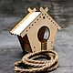 A bird feeder from a tree house kid for painting, Bird feeders, Moscow,  Фото №1