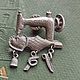 Винтаж: Ballou Reg'D. L.C.D. Пин с шармами. Артикул: FBhZulA4(54271704), Броши винтажные, Санкт-Петербург,  Фото №1