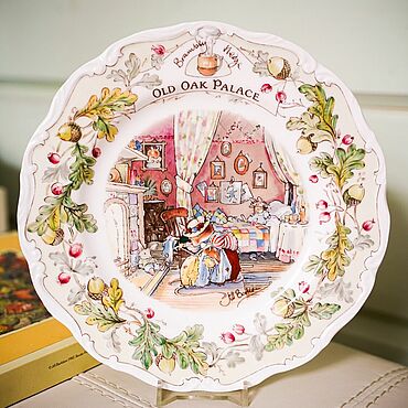 Винтаж ручной работы. Ярмарка Мастеров - ручная работа Винтаж: Тарелка Royal Doulton "Old Oak Palace", Англия, 1984 год. Handmade.