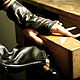 Stylish black leather fingerless gloves with zipper, unisex, Gloves, Dusseldorf,  Фото №1