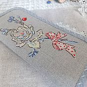 Сумки и аксессуары handmade. Livemaster - original item Textile Purse Cross-stitch rose. Handmade.
