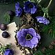 Заказать Букет Анемонов. Анемон из холодного фарфора. Fiore Spell. Ярмарка Мастеров. . Композиции Фото №3