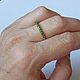 Золотое кольцо с зеленым гранатом (иск.выращенным). Кольца. Newstylejewelry. Ярмарка Мастеров.  Фото №4