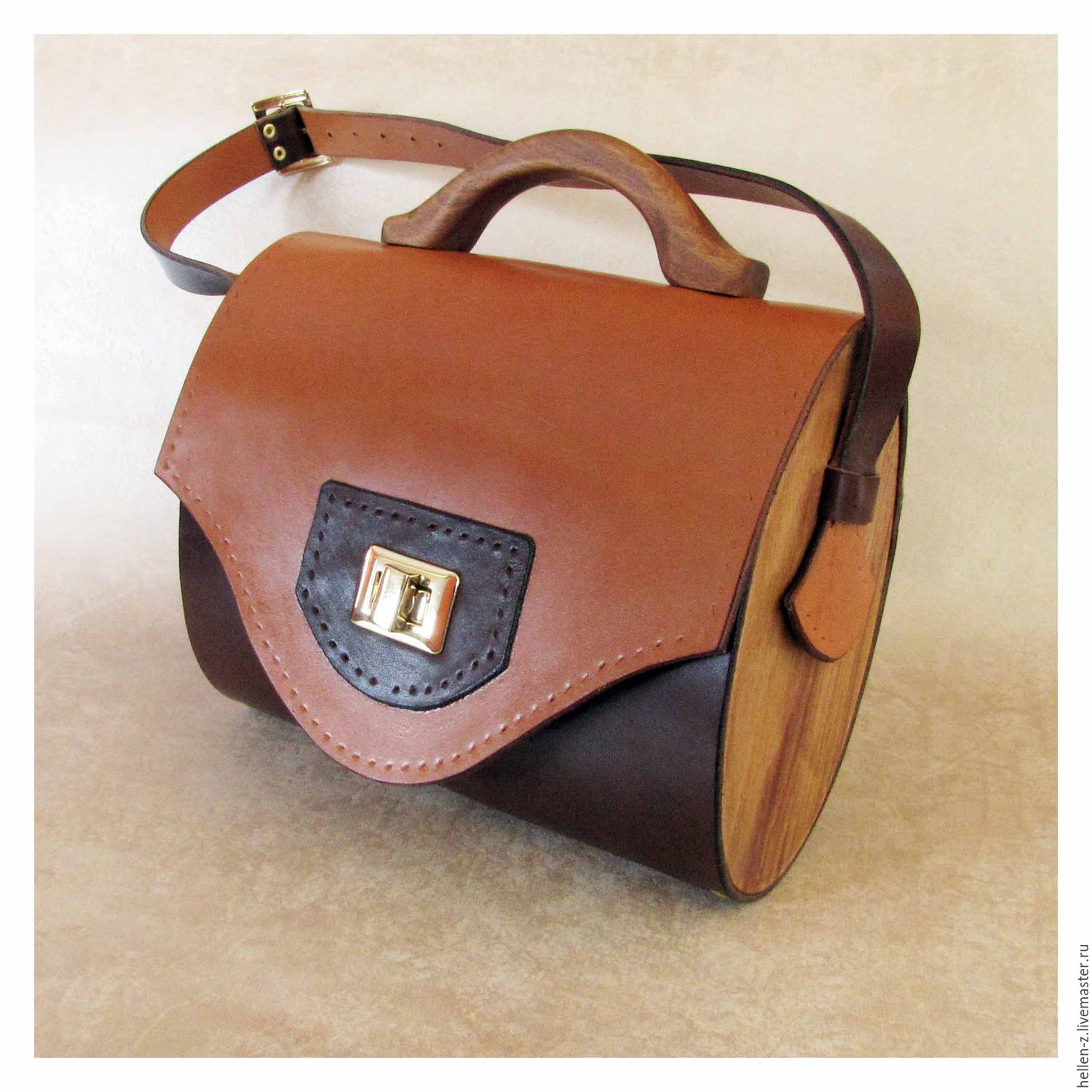 Handbag Made Of Leather And Wood Honey Style Online On Handbags Handmade Livemaster Handbag Made Of Leather And Wood Honey