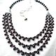 GARNET necklace 3 strands, beads. Necklace. Dorida's Gems (Dorida-s-gems). My Livemaster. Фото №4
