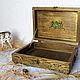 'Autumn Blues...' Wooden chest, casket, box. Storage Box. Helena Shelk (alenamasterrnd). My Livemaster. Фото №6