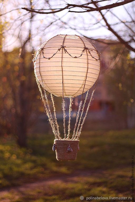 Heißluftballon basteln: 81 kreative Bastelideen Diy hot air balloons, Hot air ba
