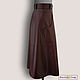 Order Skirt 'Lyudmila' from natural. leather / suede with belt (any color). Elena Lether Design. Livemaster. . Skirts Фото №3