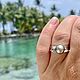 Кольцо жемчуг Таити 8.8 мм. Кольца. Жемчужина ТАИТИ (borabora). Ярмарка Мастеров.  Фото №5