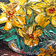 Картина маслом Нарциссы Цветы в вазе. Картины. Картины от Светланы. Ярмарка Мастеров.  Фото №6