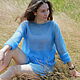Mohair cobweb 'Sky-blue', Shirts-nets, Mostovskoi,  Фото №1