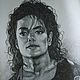 Заказать  Michael Jackson BAD Майкл Джексон. Художник Алена Галайко. Ярмарка Мастеров. . Картины Фото №3