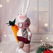 Куклы и игрушки handmade. Livemaster - original item Bunny Tilda. New Year`s hare, textile.. Handmade.