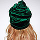 Emerald Green Silk turban hat hijab millinery. Caps. TURBAN SVS. Online shopping on My Livemaster.  Фото №2