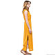 Linen dress mustard color. Dresses. etnoart. Online shopping on My Livemaster.  Фото №2