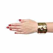 Украшения handmade. Livemaster - original item Wide gold bracelet, massive bracelet, detachable bracelet. Handmade.