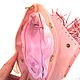 Pink leather bag 'Donna Rosa', women's bag. Classic Bag. Handbags genuine leather handmade. My Livemaster. Фото №6