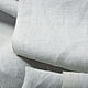 Итальянские ткани. Лен светло-серый. Ткани. БАРХАТ Итальянские ткани (barhat-tkani). Ярмарка Мастеров.  Фото №5