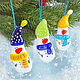 Christmas souvenirs made of glass Funny snowmen. Snowmen. MyFusedGlass. My Livemaster. Фото №5