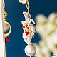Asymmetric Rabbit Messenger Earrings From Alice in Wonderland. Earrings. Coffeelena. My Livemaster. Фото №4