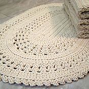 Для дома и интерьера handmade. Livemaster - original item Oval Crocheted Handmade Cord Mat. Handmade.
