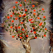 Дерево из коралла Калина красная