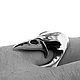 Кольцо из серебра Череп птицы BSR10-222. Кольца. Blacksilver. Интернет-магазин Ярмарка Мастеров.  Фото №2