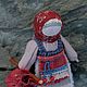 Кукла оберег Подорожница Платочек с Незабудками. Народная кукла. Татьяна Лира. Интернет-магазин Ярмарка Мастеров.  Фото №2