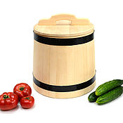 Посуда handmade. Livemaster - original item Cedar tub for salting 15 liters. Barrel for pickles. Art.17003. Handmade.