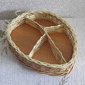 Для дома и интерьера handmade. Livemaster - original item Wicker basket on the table 