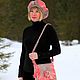 Conjunto de funda de lana Coral rosa, Headwear Sets, Ivanovo,  Фото №1