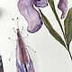 Order Painting 'Iris and similar to it' watercolor (flowers). Nadezda Perova. Livemaster. . Pictures Фото №3
