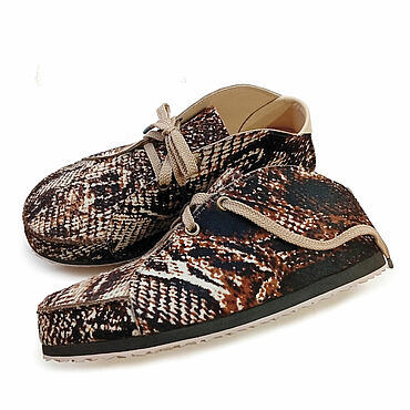 Обувь ручной работы. Ярмарка Мастеров - ручная работа Ботинки из меха пони "Питон". Handmade.