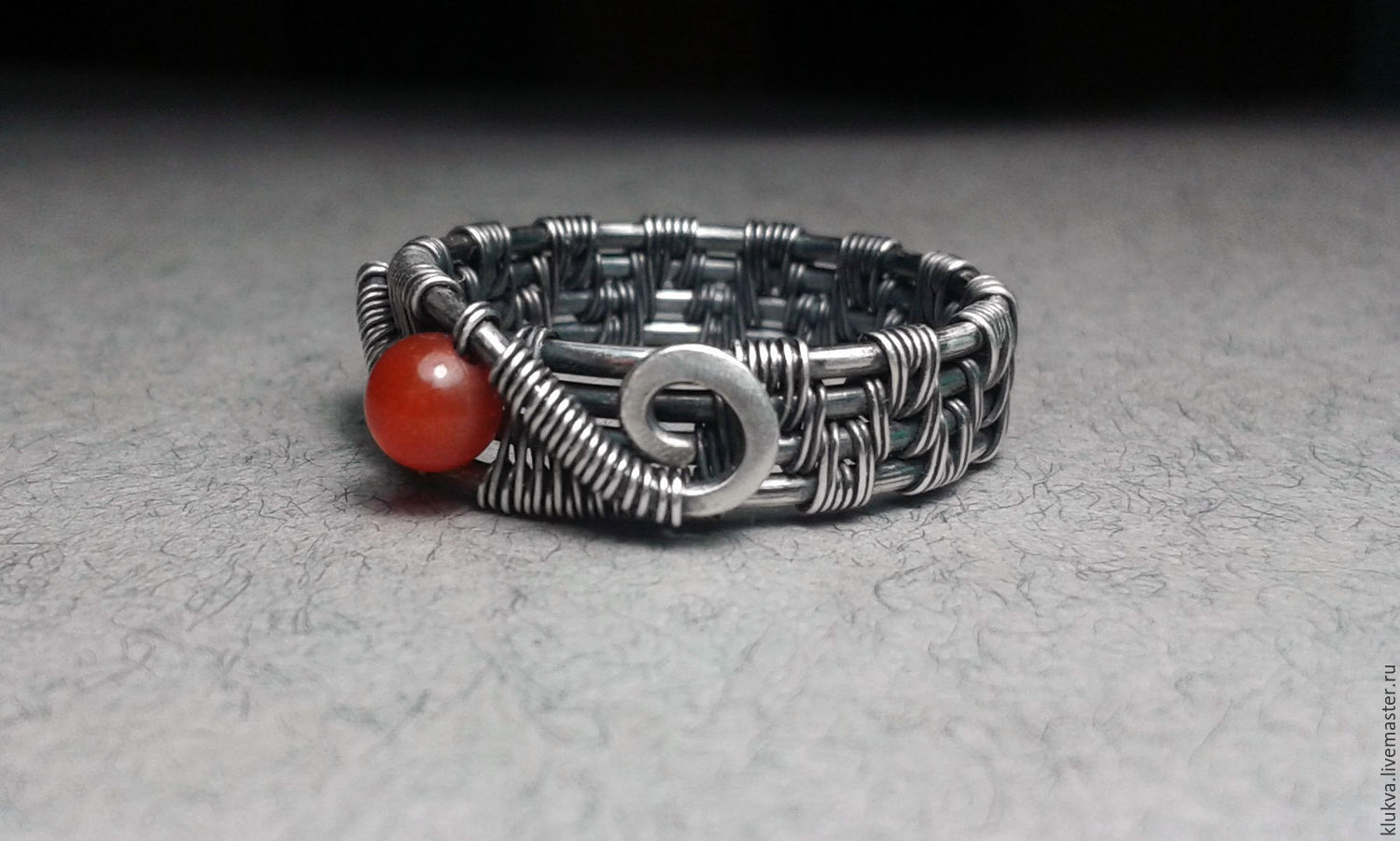 Серебряное кольцо с сердоликом в интернет-магазине на Ярмарке Мастеров ...