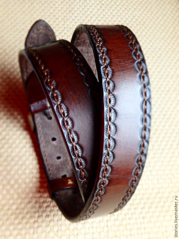 Mens leather belt personalized engraved stone – заказать на Ярмарке Мастеров – 6Z6NJCOM | Ремни ...