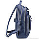 Order Leather backpack 'Marvin' (blue wax). Russian leather Guild. Livemaster. . Backpacks Фото №3