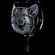 Order Corgi. Engraved glass. ArtGraving. Livemaster. . Wine Glasses Фото №3